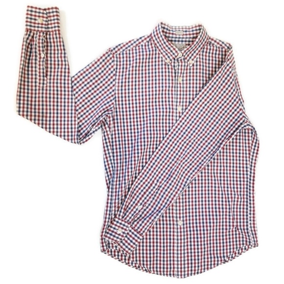 J. Crew Slim Fit Log Sleeve Button Down Oxford - Picture 2 of 8